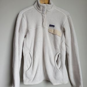 Patagonia Women's Re-Tool Snap-T Fleece Pullover in Raw Linen